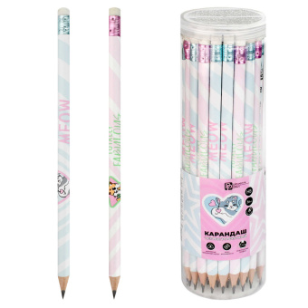 Набор карандашей чернографитных КОТИКИ И ДРУЗЬЯ (ПЭТ-тубус, 36 шт., ассорти, твердость грифеля: HB, форма корпуса - трёхгранная) купить