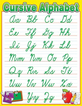 Cursive Alphabet Chart купить