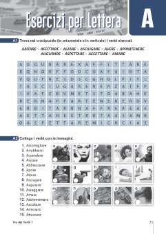 Via dei verbi 1 - A1-B1 купить