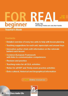 FOR REAL Beginner Teacher's Pack (TB + TRB) with CD/CD-ROM купить
