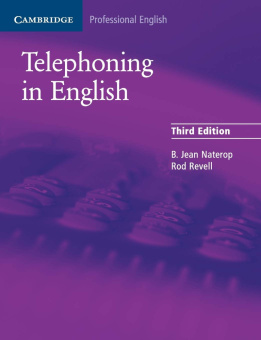 Telephoning in English Student's book купить