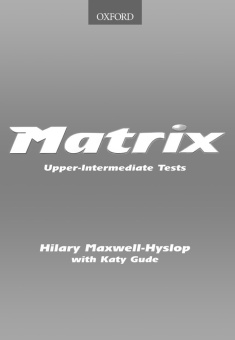 Matrix Upper-Intermediate Test CD (PDF format) купить