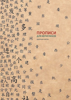 Прописи для китайских иероглифов. 185х260. (Крупная клетка) купить