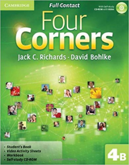 Four Corners 4 Full Contact B with Self-study CD-ROM купить