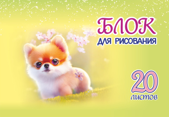 Блок для рисования. 20 листов. Арт.20.5 "Собачка" купить