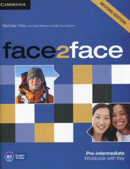 face2face (Second Edition) Pre-intermediate Workbook with Key купить