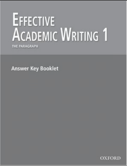 Effective Academic Writing 1: Answer Key купить