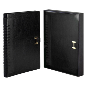 Ежедневник недатированный ESCALADA САРИФ ЧЁРНЫЙ (А5+, 160 л., твёрдый переплёт, искусственная кожа) купить