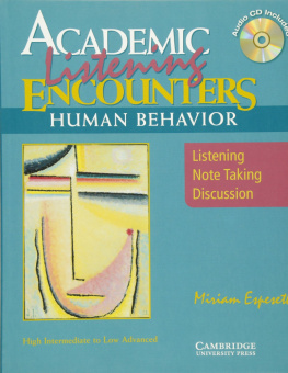 Academic Encounters: Human Behavior - Listening Student's Book with Audio CD купить