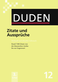 Duden 12 Zitate und Ausspruche (Hardcover) купить