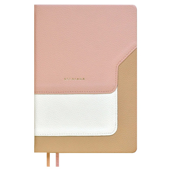 Ежедневник недатированный ESCALADA ЛАЙКА ПЕПЕЛЬНО-КОРАЛЛОВАЯ (А5, 160 л., твёрдый переплёт, искусственная кожа) купить