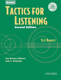 Tactics for Listening Second Edition Basic Test Booklet with Audio CD купить