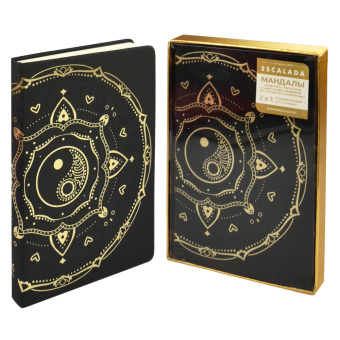 Ежедневник недатированный ESCALADA АРТ-ТЕРАПИЯ, СОФТ-ТАЧ ЧЁРНЫЙ (А5, 124 л., твёрдый переплёт, искусственная кожа) купить