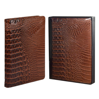 Ежедневник недатированный ESCALADA АЛЛИГАТОР КОРИЧНЕВЫЙ (А5+, 160 л., твёрдый переплёт, искусственная кожа) купить