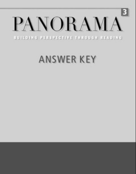 Panorama 3 Answer Key купить