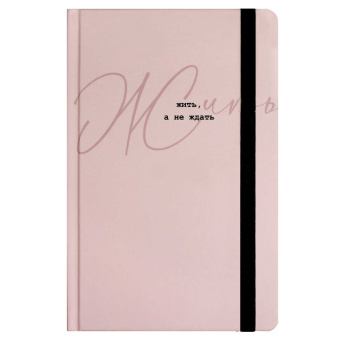Ежедневник недатированный ЖИТЬ, А НЕ ЖДАТЬ (А5, 96 листов, твёрдый переплёт) купить