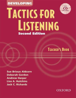 Tactics for Listening Second Edition Developing Teacher's Book with Audio CD купить