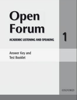 Open Forum 1 Answer Key and Test Booklet купить