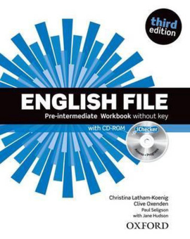 English File Third Edition Pre-Intermediate Workbook without key and iChecker купить