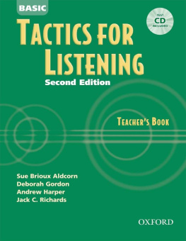 Tactics for Listening Second Edition Basic Teacher's Book with Audio CD купить