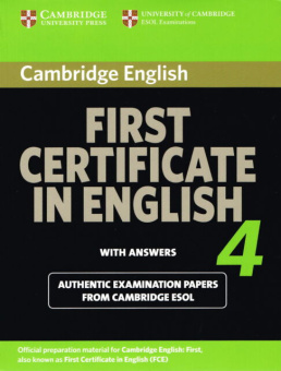 Cambridge First Certificate in English 4 for updated exam Student's Book with answers купить