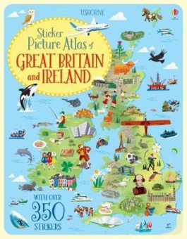 Sticker Picture Atlas of Great Britain and Ireland купить