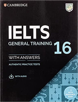 IELTS 16 General Training Student's Book with Answers with Audio with Resource Bank купить