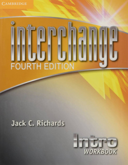 Interchange Fourth Edition Intro Workbook купить