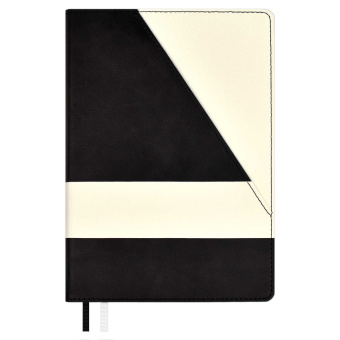 Ежедневник недатированный ESCALADA БАКСТЕР ЧЁРНЫЙ (А5, 160 л., твёрдый переплёт, искусственная кожа) купить