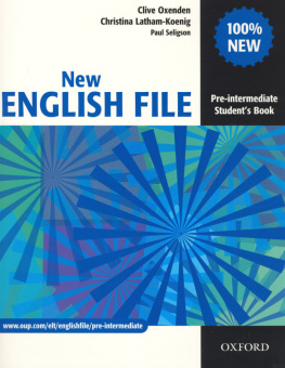 New English File Pre-intermediate Student's Book купить