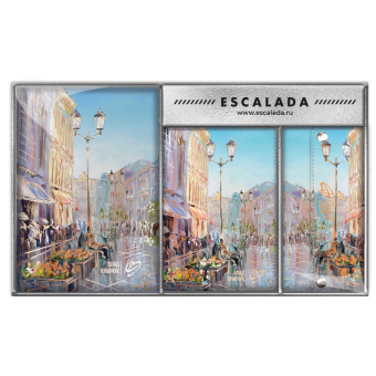 Ежедневник недатированный+обложка д/паспорта+ключница (набор подарочный) ESCALADA ГОРОД (А6+, 160 л., мягкий переплёт) купить