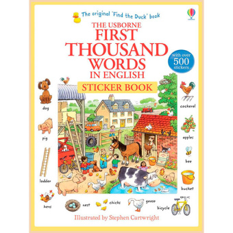 First Thousand Words in English Sticker Book купить