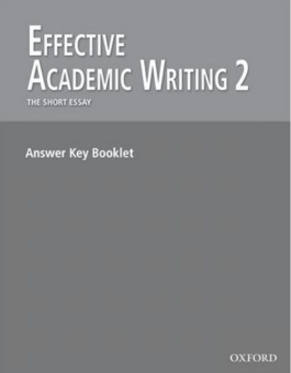 Effective Academic Writing 2: Answer Key купить
