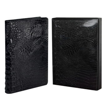 Ежедневник недатированный ESCALADA АЛЛИГАТОР ЧЁРНЫЙ (А5+, 160 л., твёрдый переплёт, искусственная кожа) купить