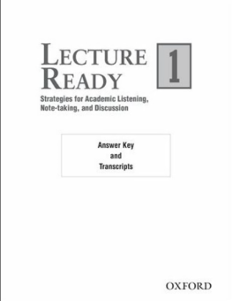 Lecture Ready 1 Answer Key/Script купить