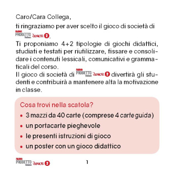 Nuovo Progetto italiano Junior 2 Gioco di società купить