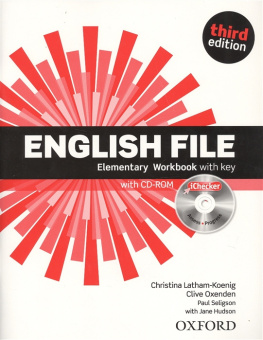 English File Third Edition Elementary Workbook with key and iChecker купить