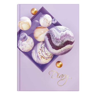 Ежедневник недатированный БЛЕСК (А5, 80 листов, интегральный переплёт, вельвет, тиснение  цветной фольгой) купить