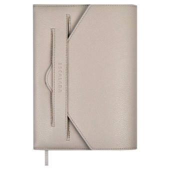 Ежедневник недатированный ESCALADA НАППА ЭКСТРА СЕРЫЙ (А5, 160 л., твёрдый переплёт, искусственная кожа, аппликация) купить