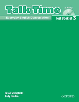 Talk Time 3 Test Booklet with Audio CD купить